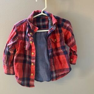 Baby Gap plaid button up. 12-18 month.  Great used condition